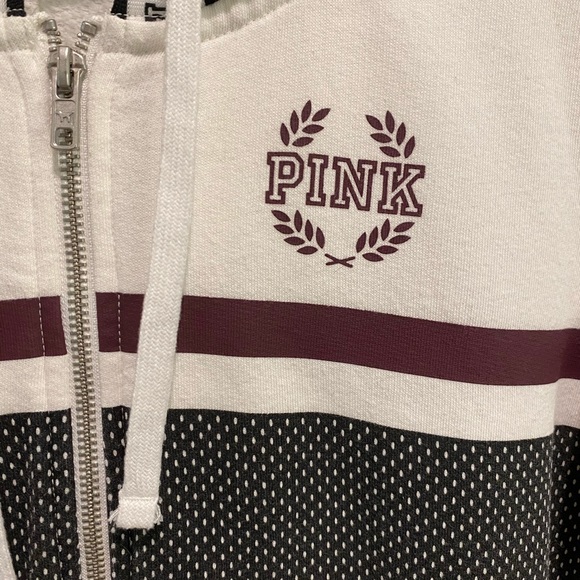 VS Pink Zip Up Sweatshirt - Picture 3 of 4